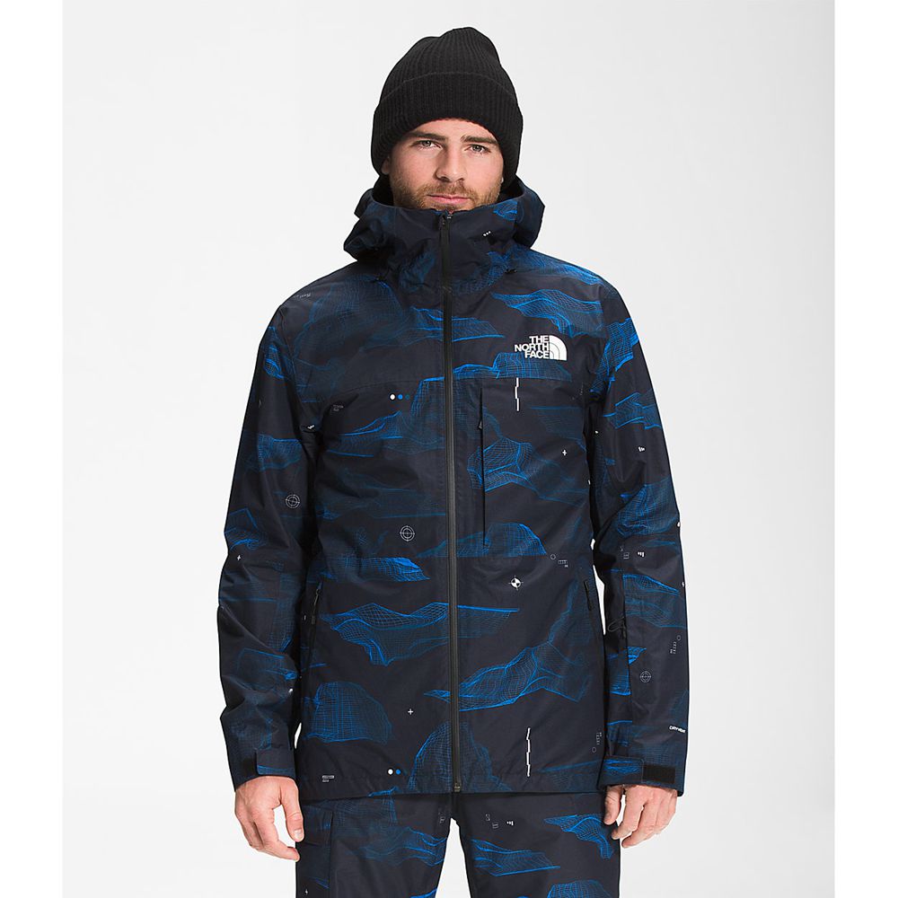 The North Face Fleece Jacket Mens Australia - The North Face Thermoball™ Eco Snow Triclimate® Navy /